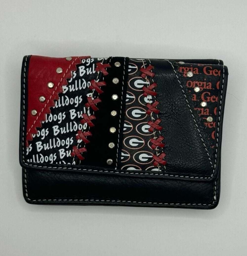 Fossil University of Georgia Bulldogs Collegiate Leather Trifold Wallet